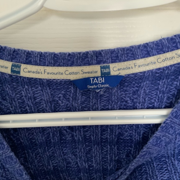 TABI simply classic purple knit sweater - Picture 3 of 6